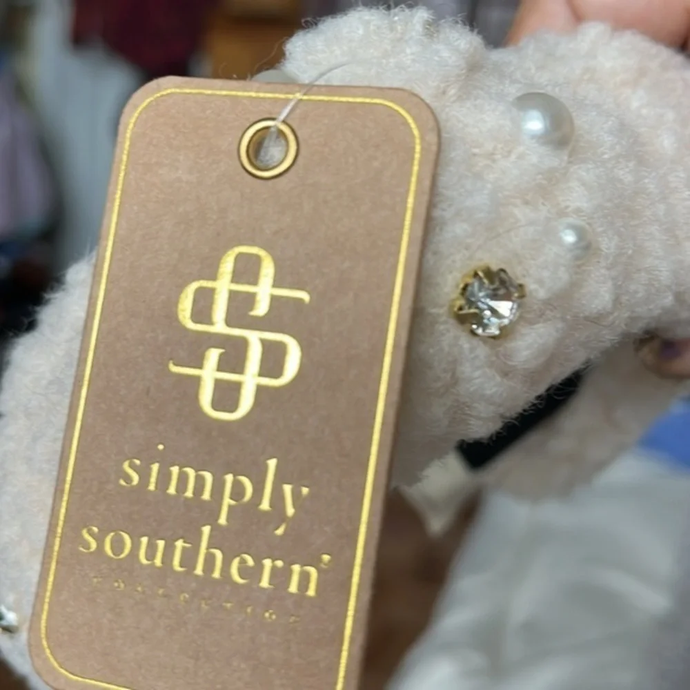 New‎ Simply Southern Hairband Sherpa Cream Color
